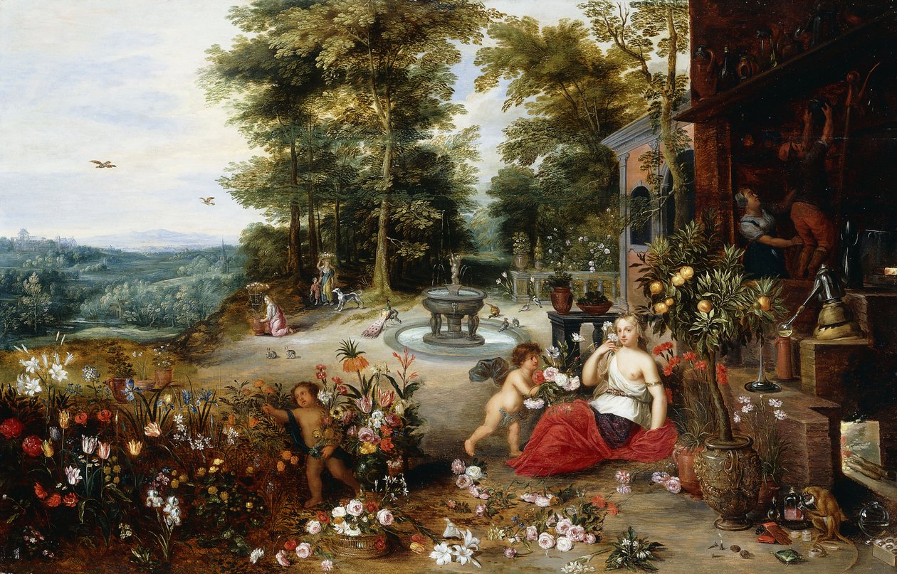 Alegorie vůně, 1635 od Jan II Brueghel