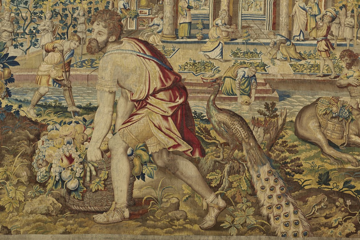 Detail Vertumnus, z Vertumnus a Pomona, c.1630 od Jan II Raes