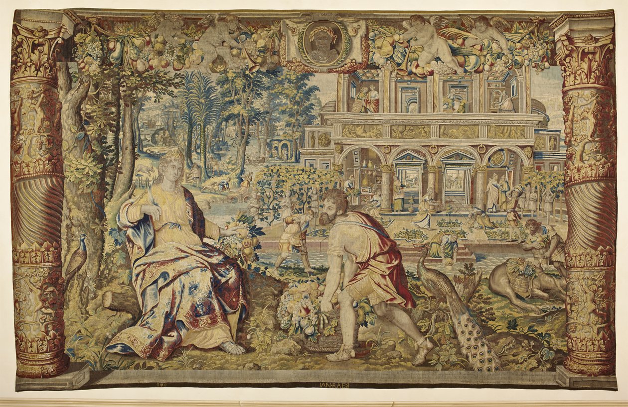 Vertumnus a Pomona, kolem roku 1630 od Jan II Raes