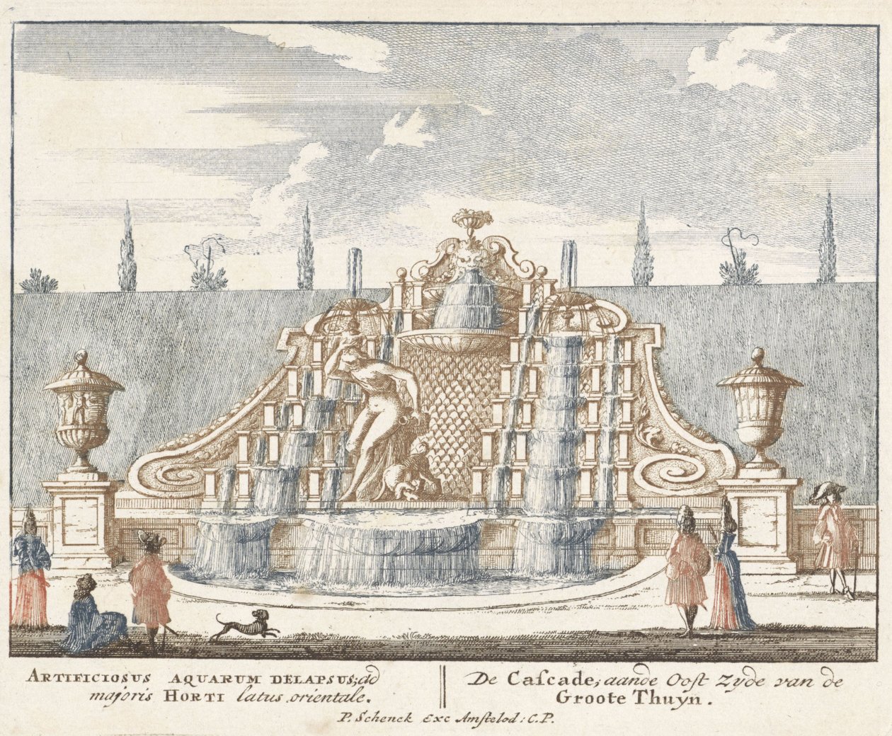 Fontána v zahradě paláce Het Loo, 1694-97 od Jan I van Call