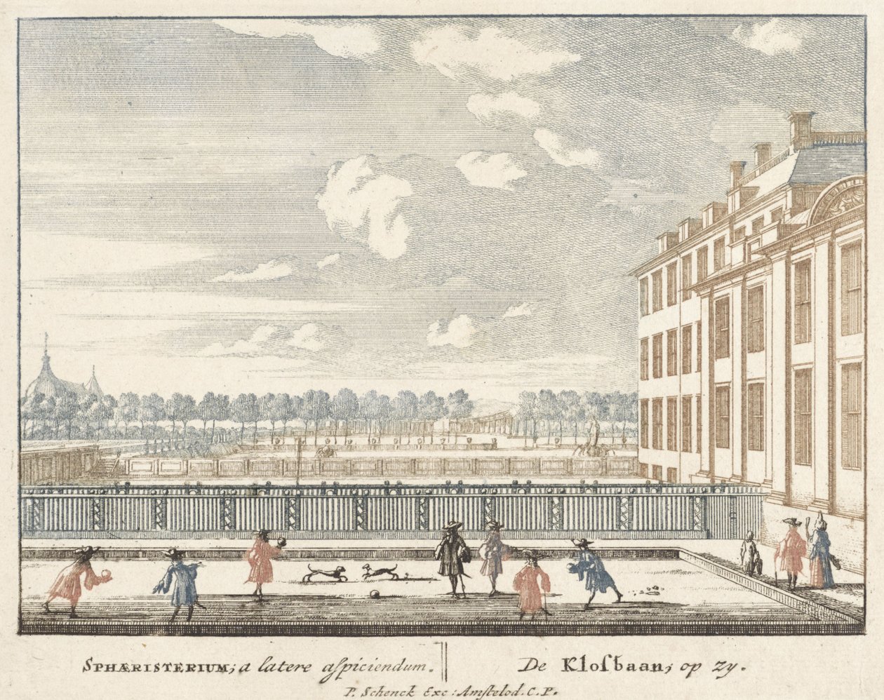 Hra Klosbaan v paláci Het Loo, 1694-97 od Jan I van Call