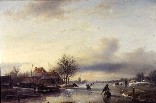 Zimní krajina (panel) od Jan Jacob Spohler