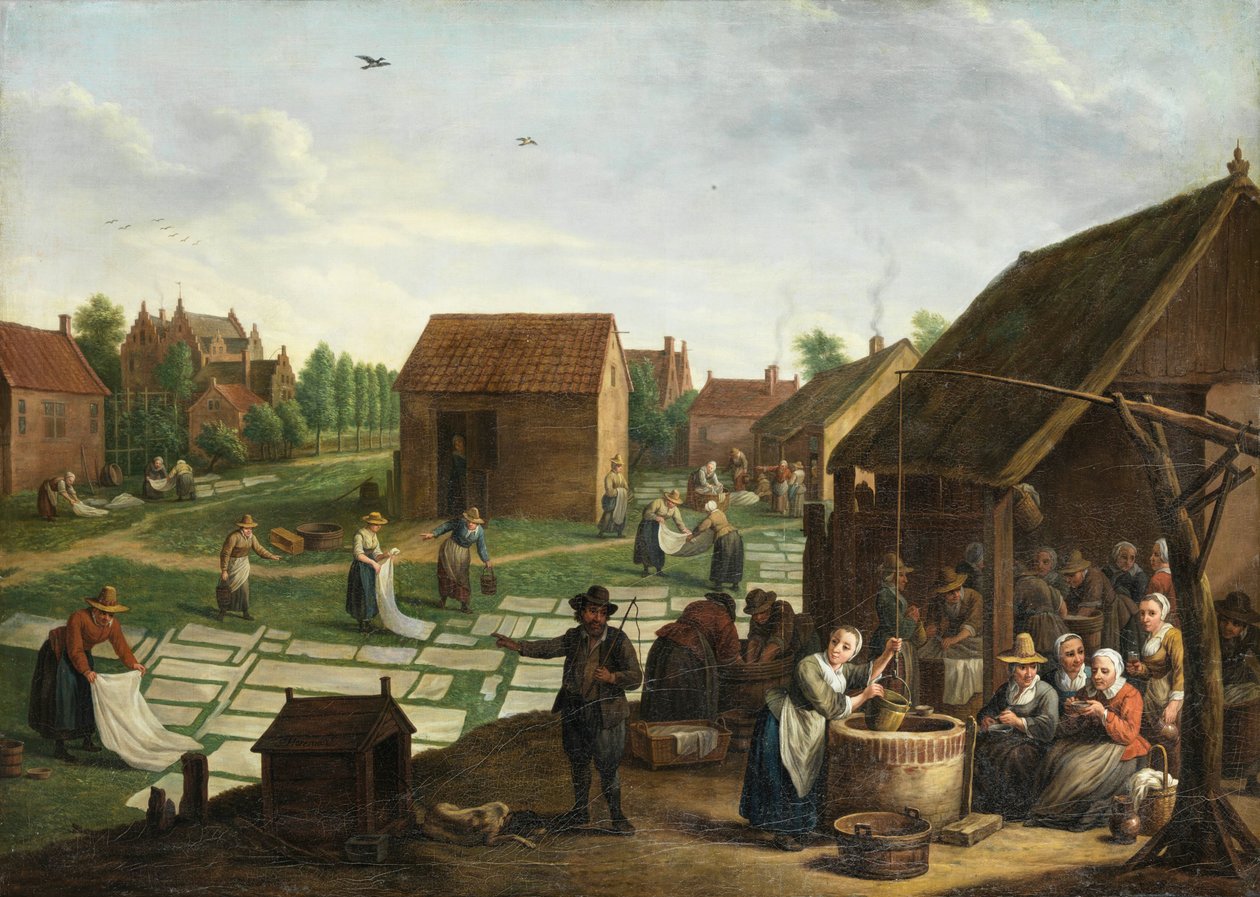 Jan Josef Horemans (II) Bleachfield od Jan Josef Horemans the Younger