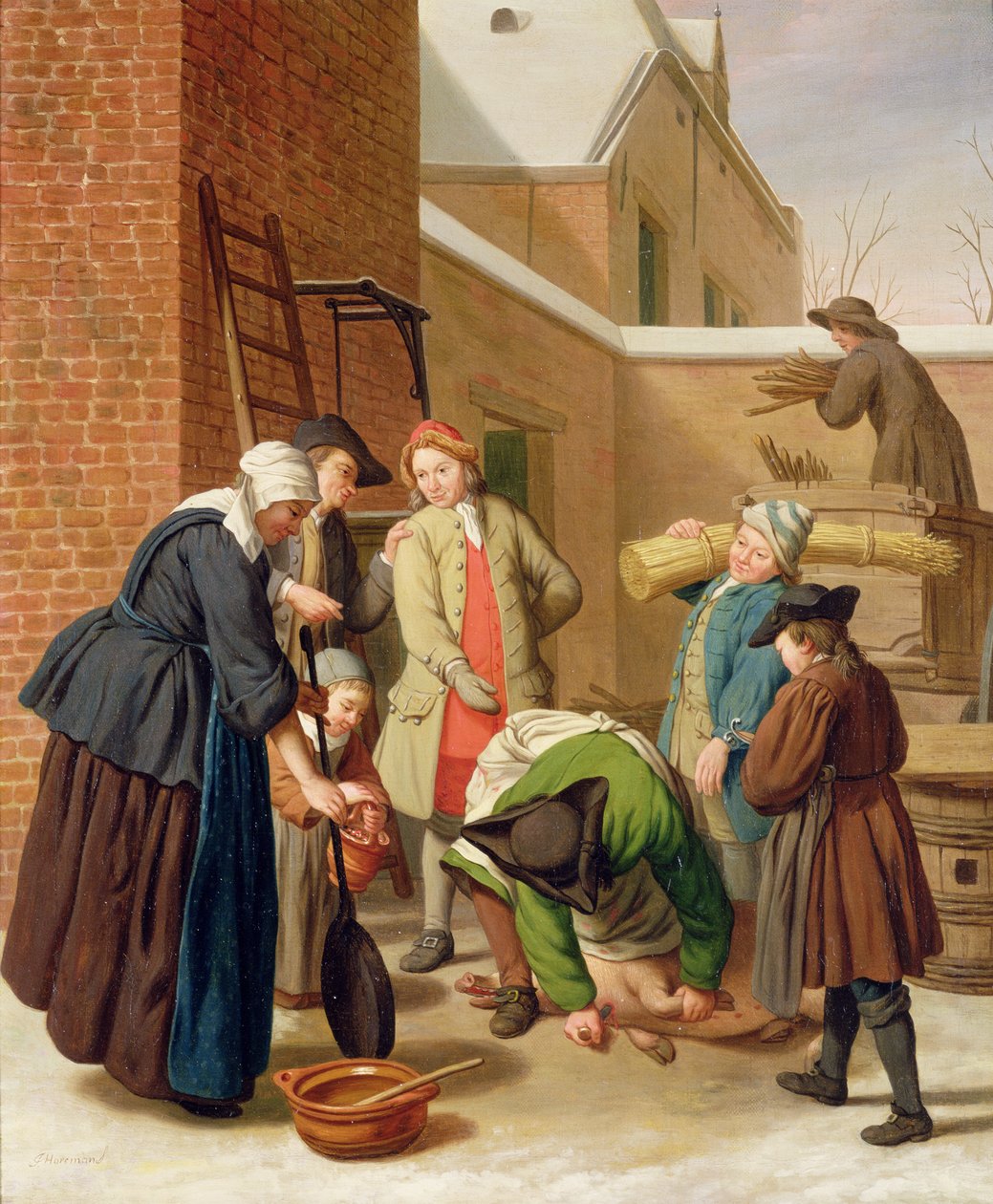 Čtvero ročních období, zima (olej na plátně) od Jan Josef the Elder Horemans