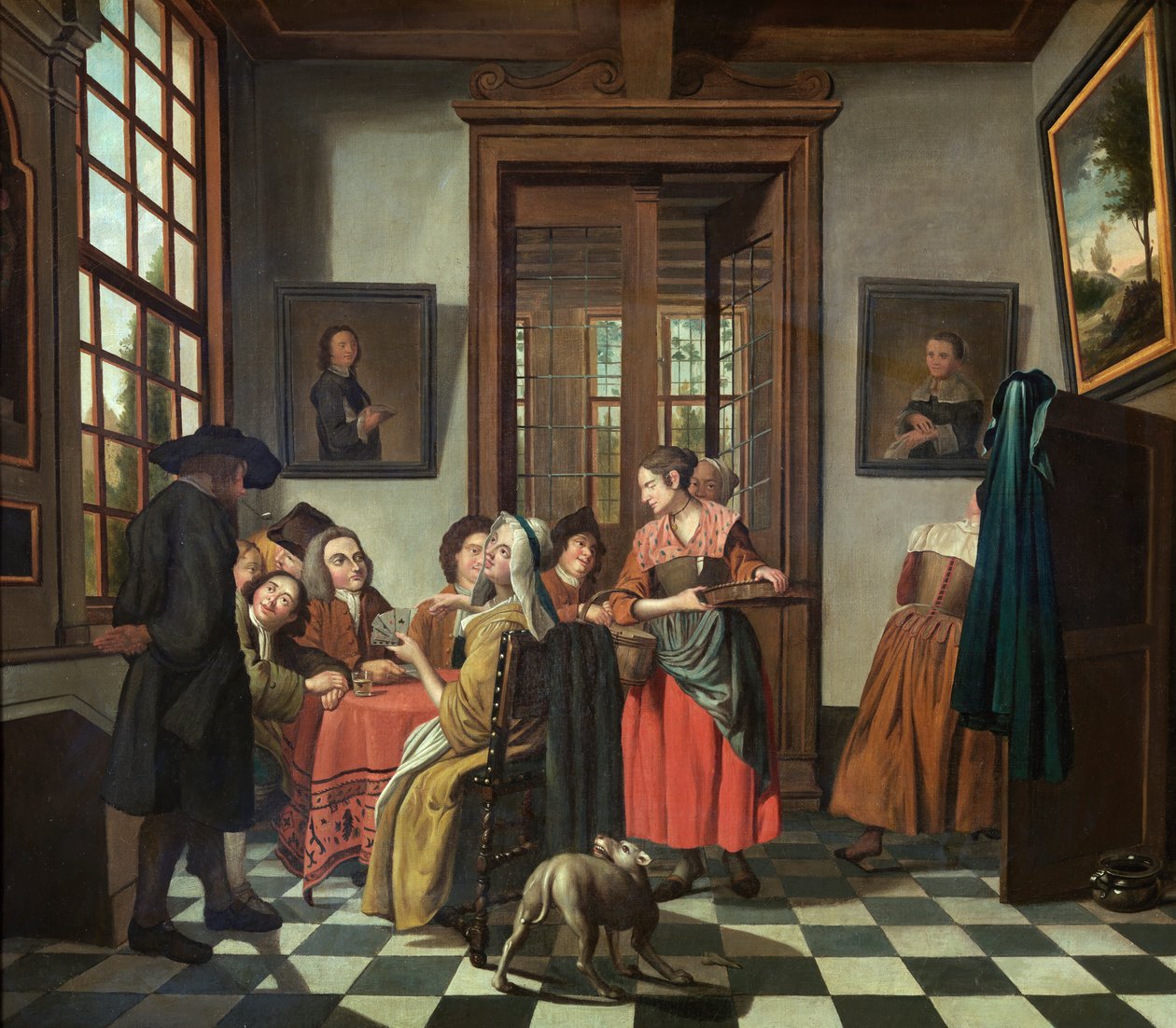 Karetní hra (olej na plátně) od Jan Josef the Younger Horemans