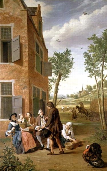 Figury v krajině (jedna ze série čtyř) od Jan Josef the Younger Horemans
