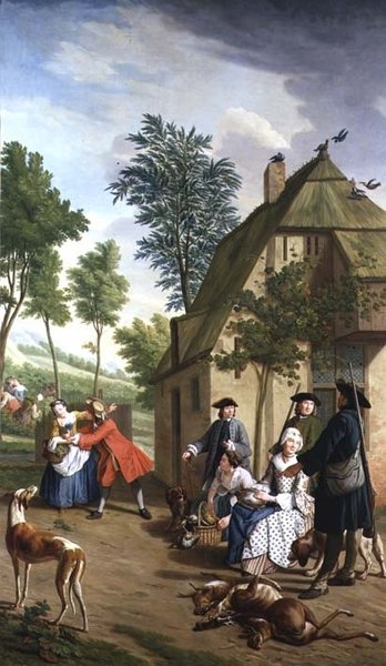 Figury v krajině (jedna ze série čtyř) od Jan Josef the Younger Horemans