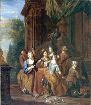 Hudební večírek (olej na plátně) od Jan Josef the Younger Horemans
