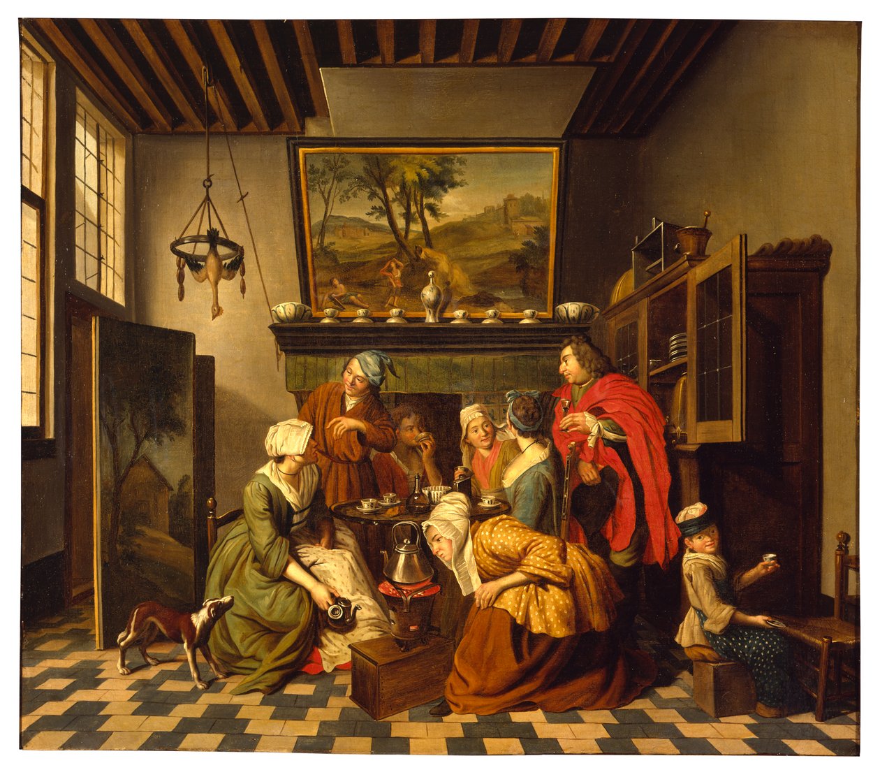 Tea Time (olej na plátně) od Jan Josef the Younger Horemans