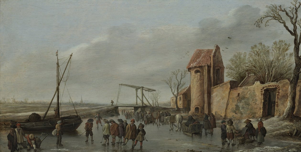 Scéna na ledě, 1627 od Jan Josefsz Goyen van