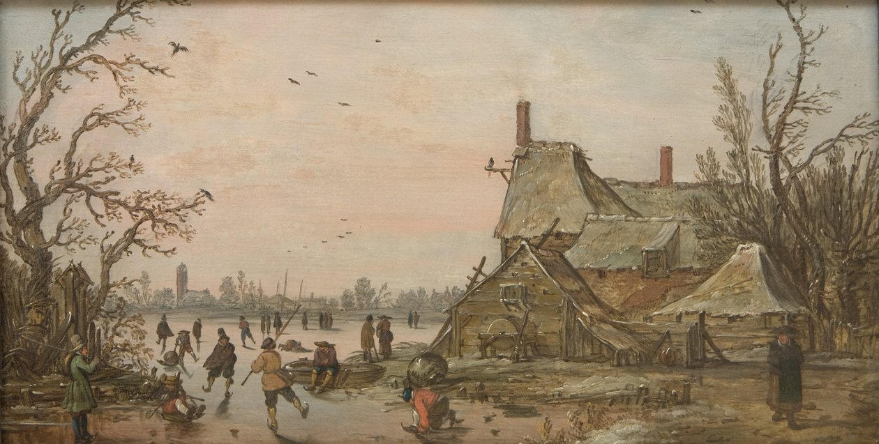 Zimní scéna na farmě od Jan Josefsz van Goyen