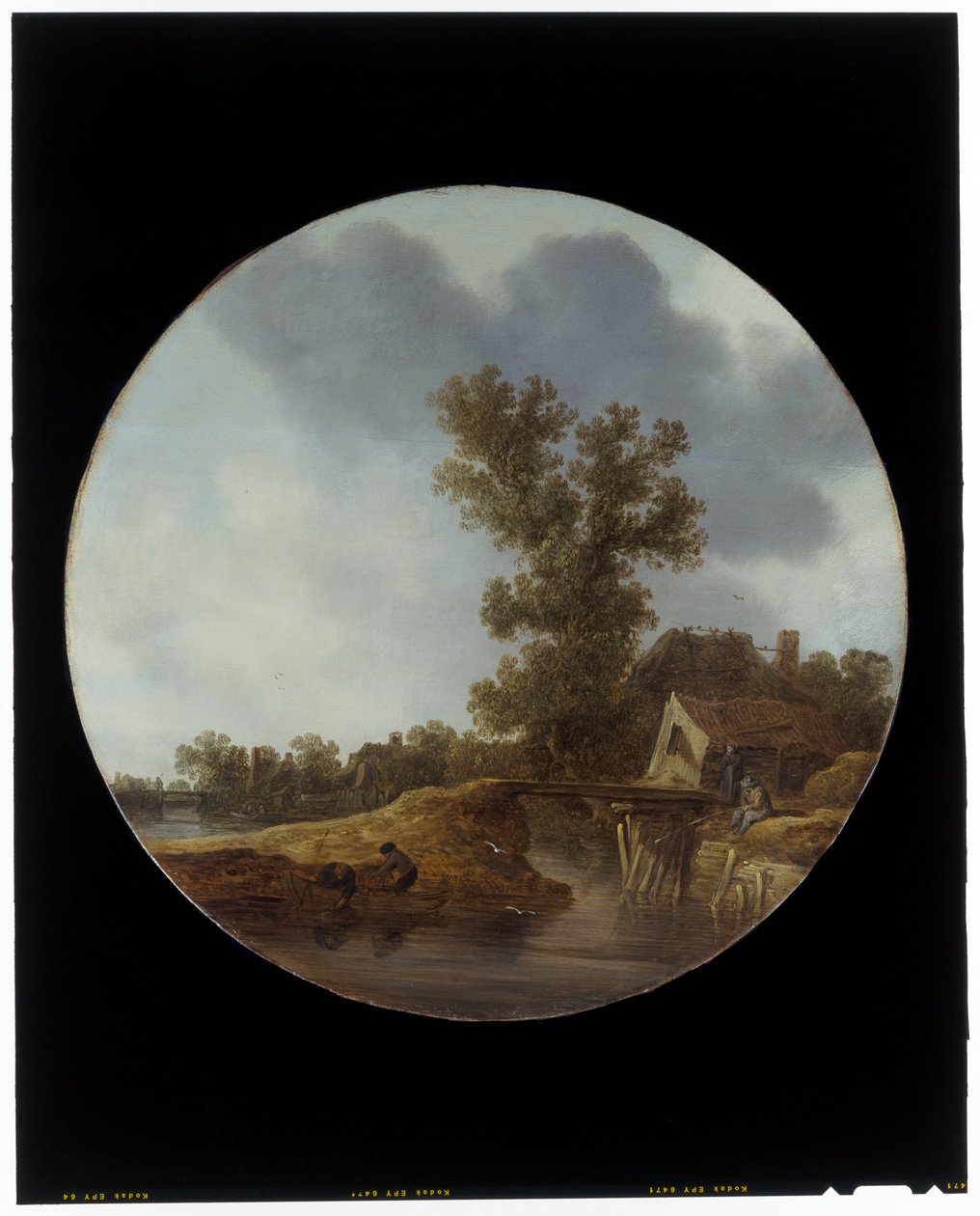 Říční Krajina S Rybářem od Jan Josephsz van Goyen