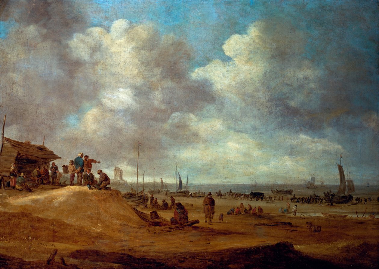 Pohled na Scheveningen, 1649 od Jan Josephsz van Goyen