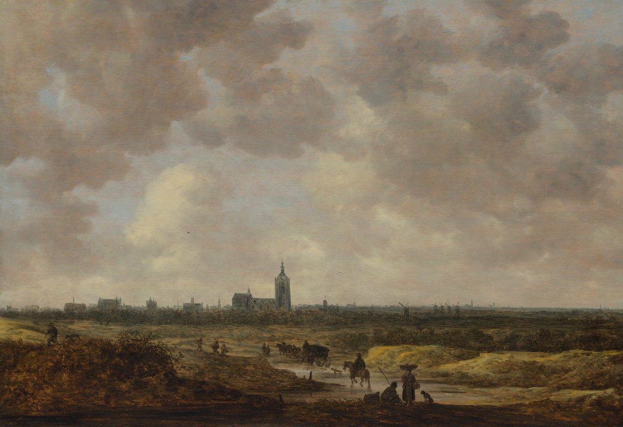 Pohled na Haag od severozápadu, 1647. od Jan Josephsz van Goyen