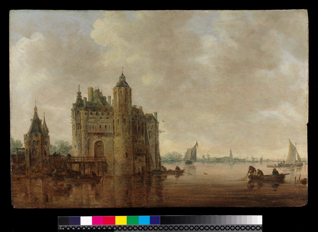 Watergate by an Estuary, 1644 od Jan Josephsz van Goyen