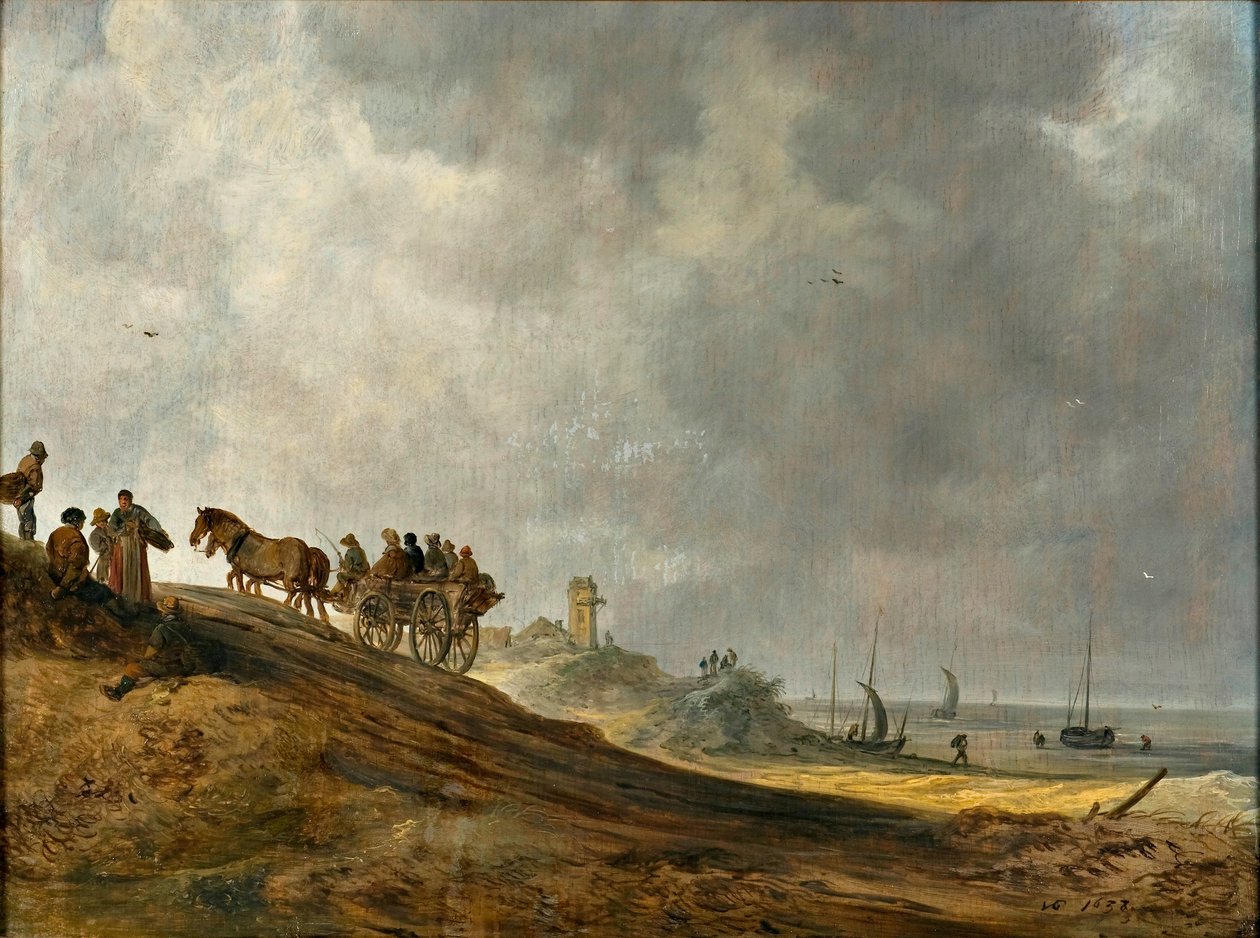 Obrázek pláže od Jan Josephsz van Goyen