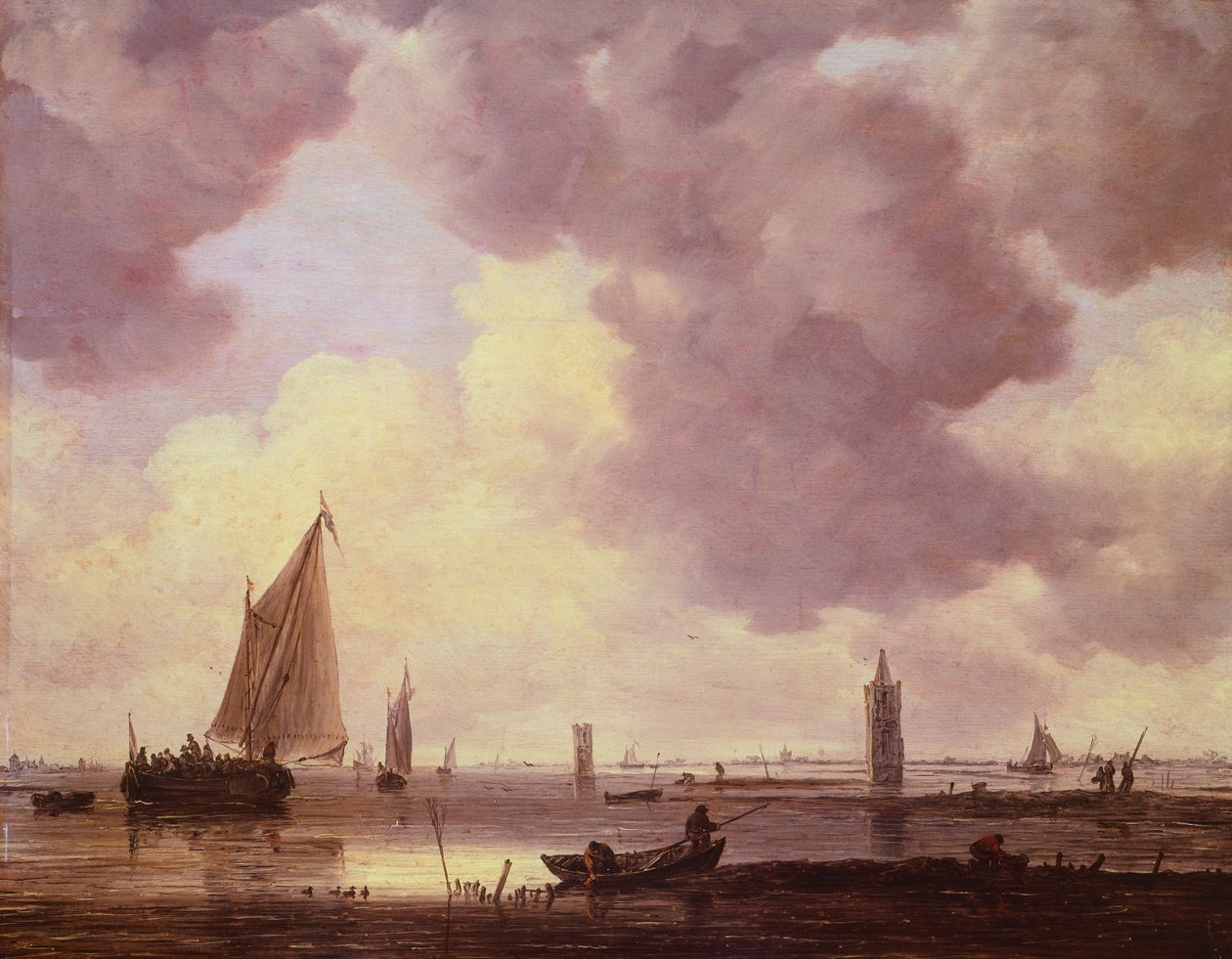 Lodě od Jan Josephsz van Goyen