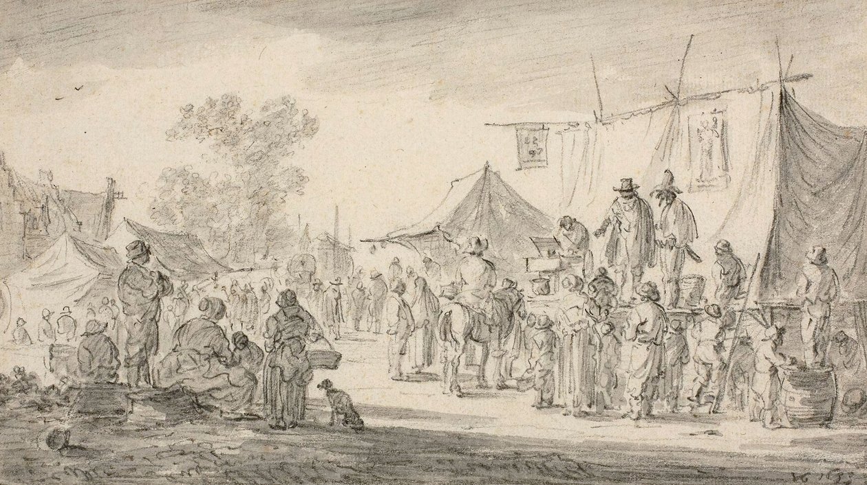 Venkovský veletrh, 1653 od Jan Josephsz van Goyen