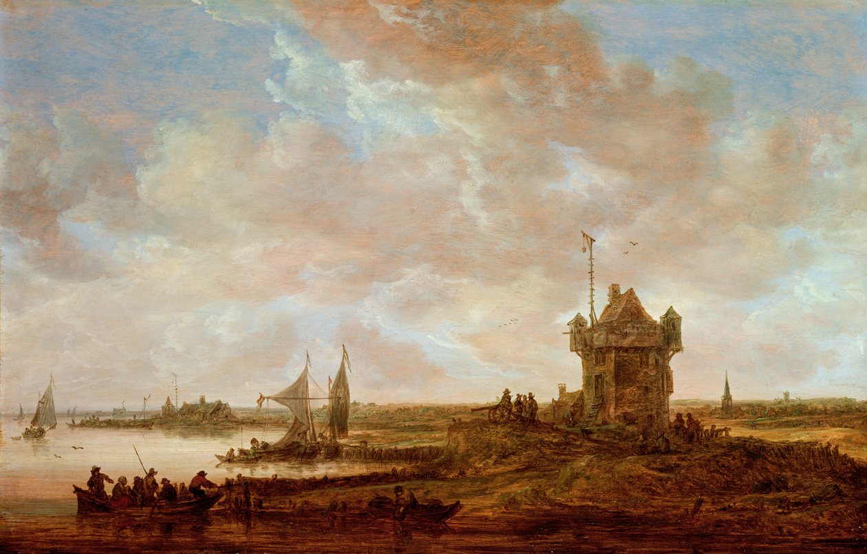 Nizozemská krajina od Jan Josephsz van Goyen