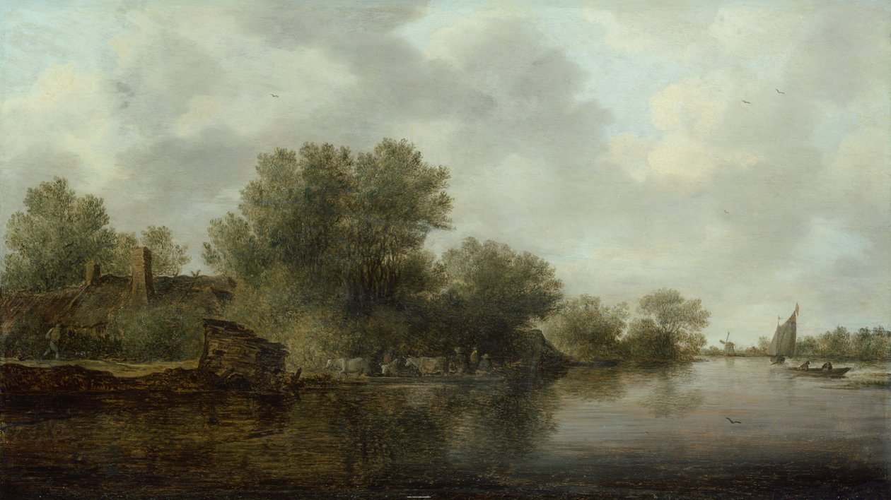 Krajina (olej na panelu) od Jan Josephsz van Goyen