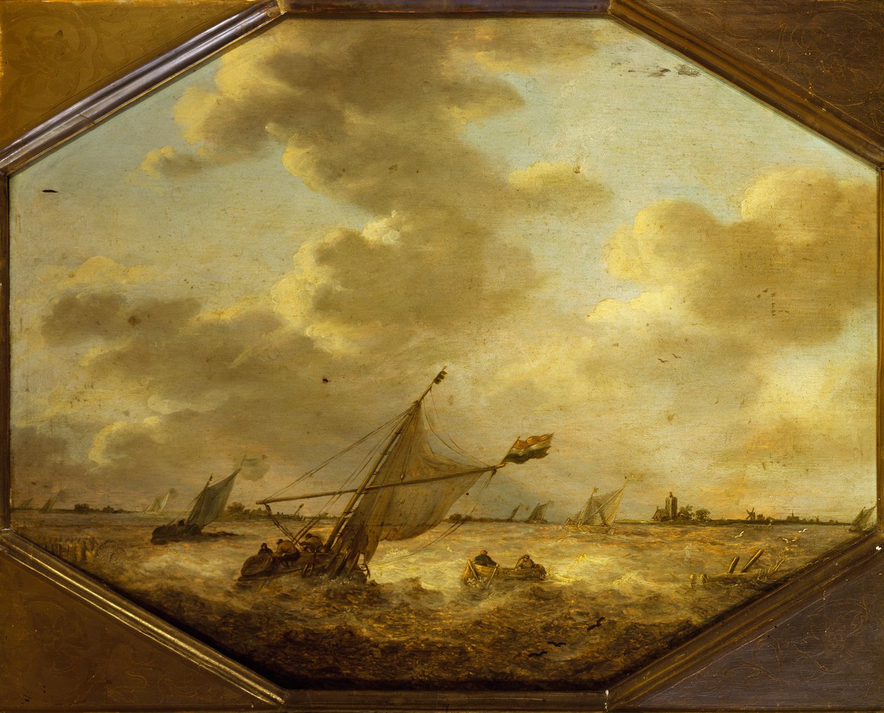 Mořská krajina s rybáři od Jan Josephsz van Goyen