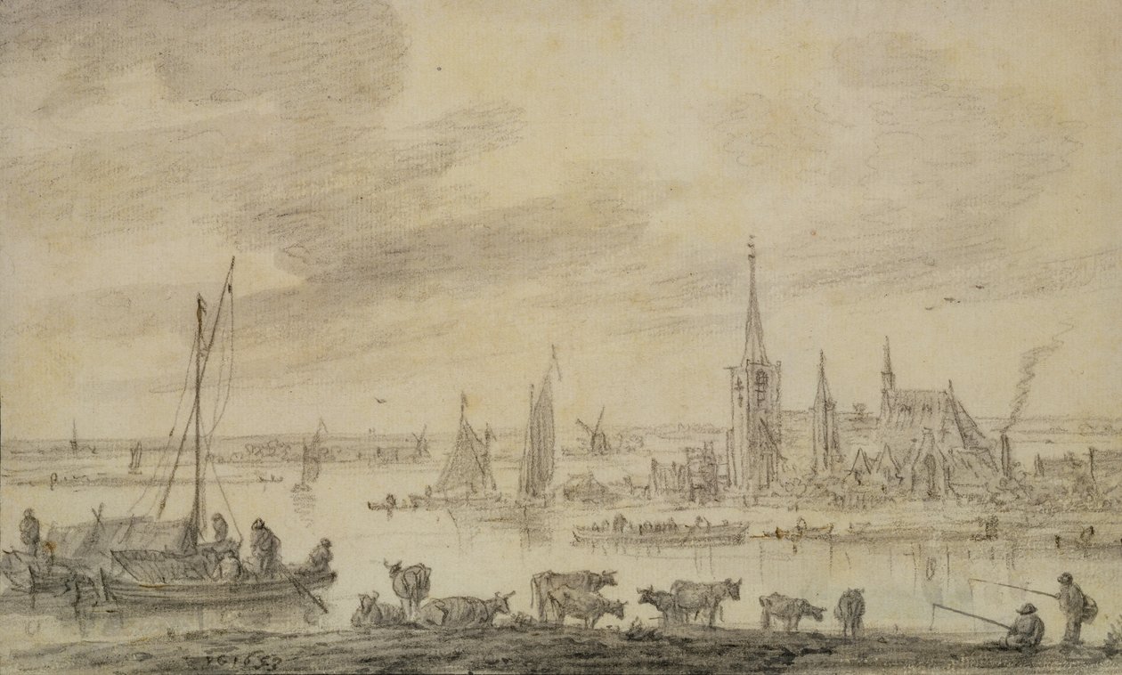 Říční krajina od Jan Josephsz van Goyen