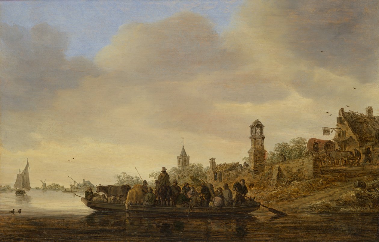 The Ferry (olej na panelu) od Jan Josephsz van Goyen