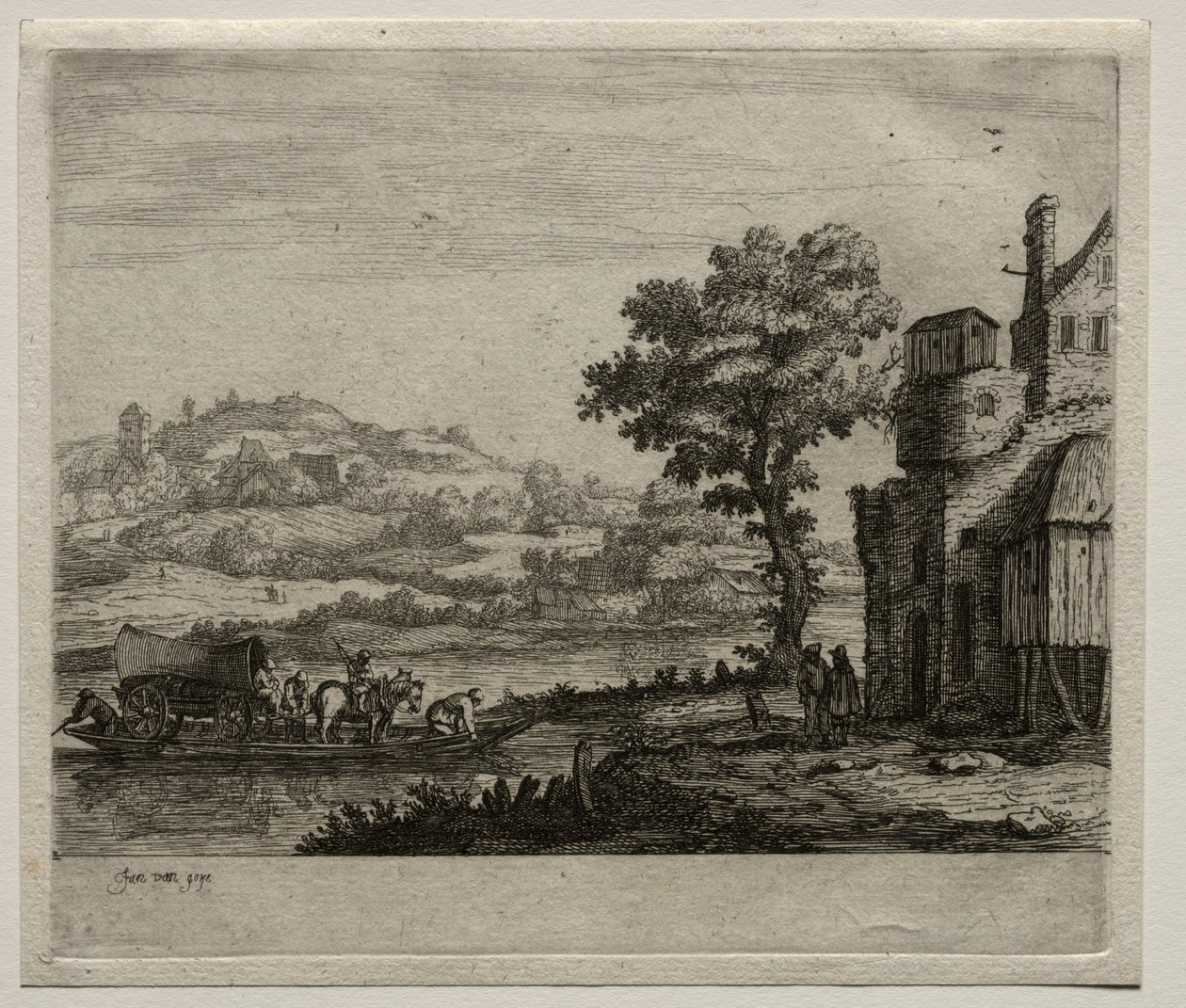 Trajektová loď. od Jan Josephsz van Goyen