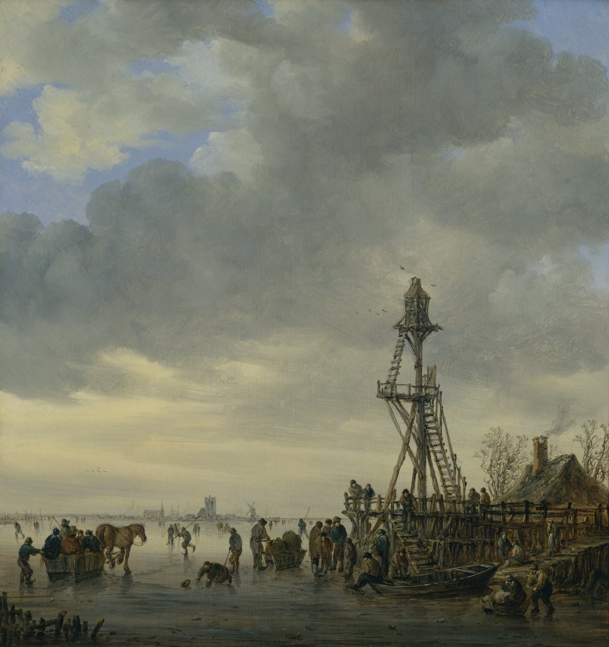 Landing Stage (olej na plátně) od Jan Josephsz van Goyen
