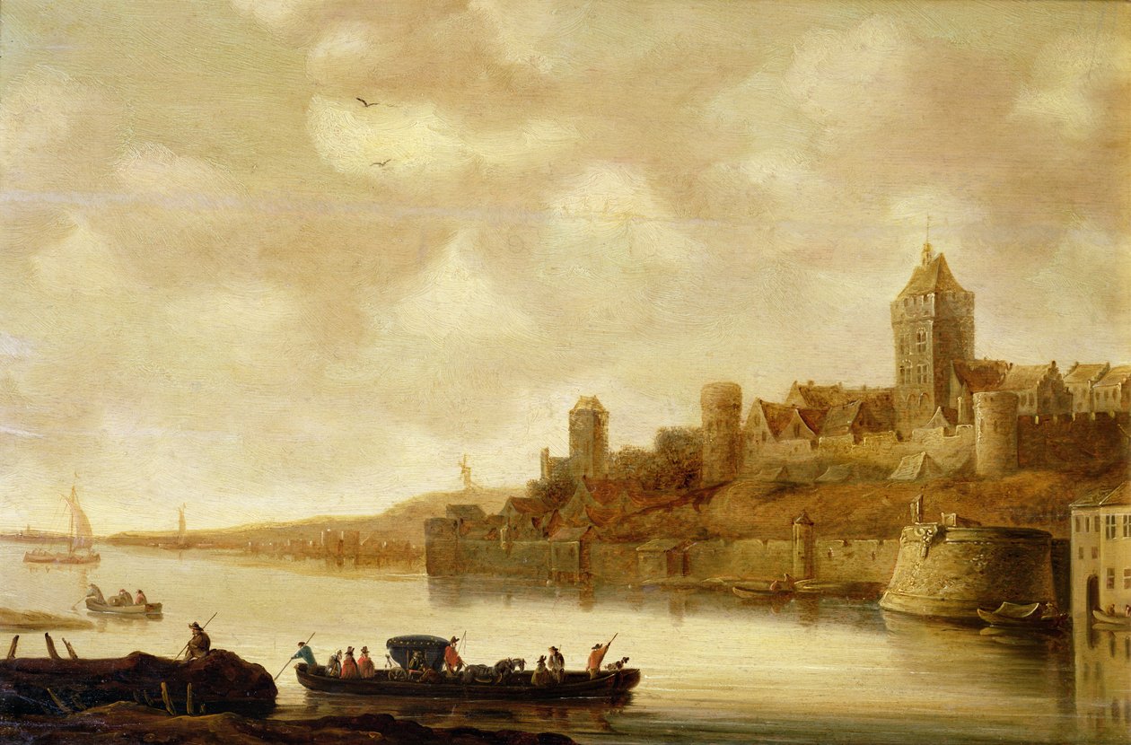 Pohled na Nijmegen, Nizozemsko po roce 1643 od Jan Josephsz van Goyen