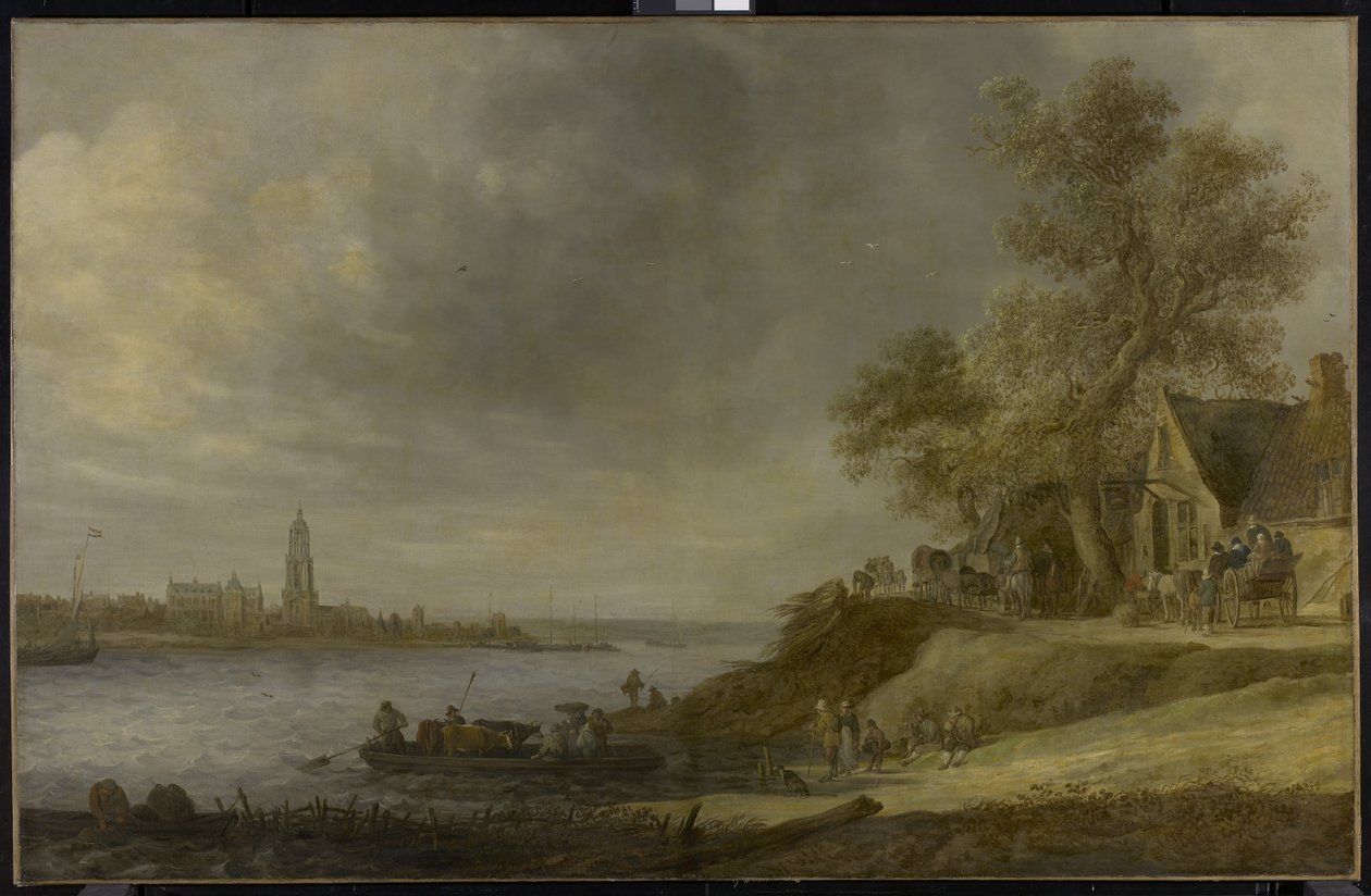 Pohled na Rhenen, 1641 od Jan Josephsz van Goyen