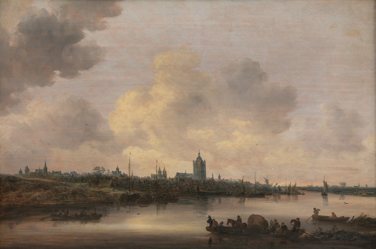 Pohled na město Arnhem od Jan Josephsz van Goyen