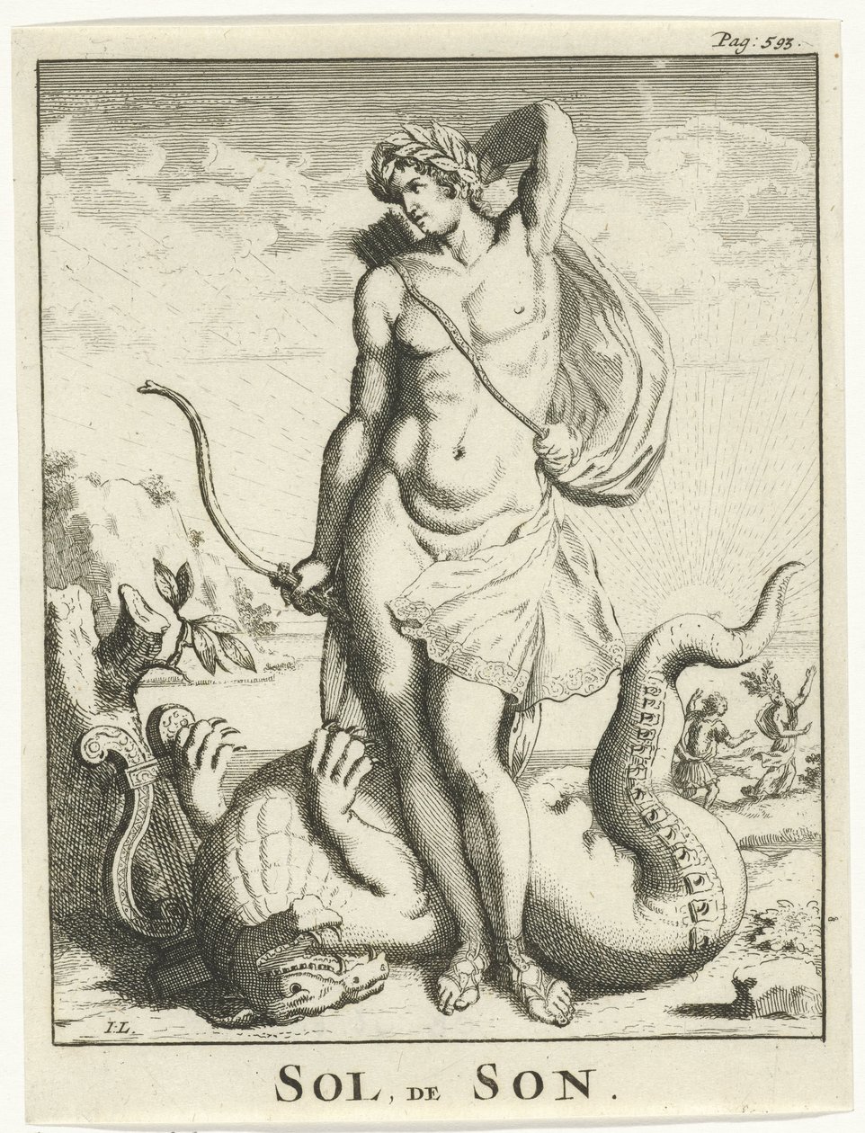 Apollo porazí Python Sol, syn (titul na předmětu) od Jan Lamsvelt