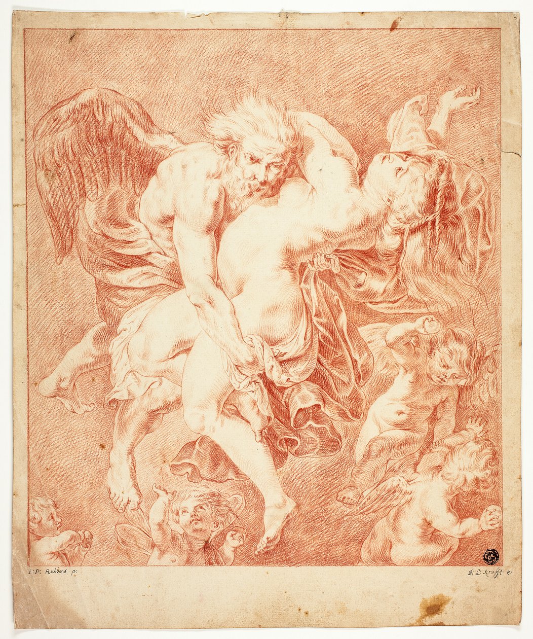 Boreas a Orytheia od Jan Lauwryn Krafft