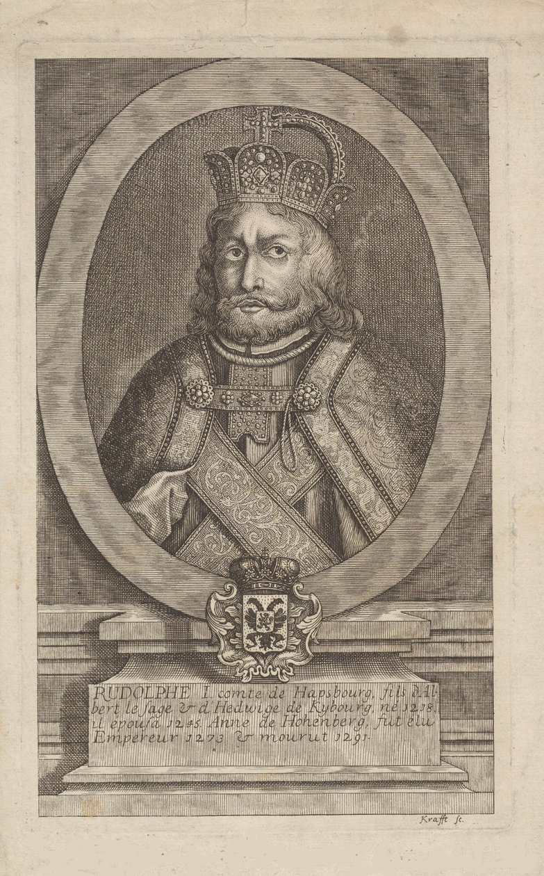 Rudolf I. Habsburský 1218-1291, král Římanů. od Jan Lauwryn Krafft