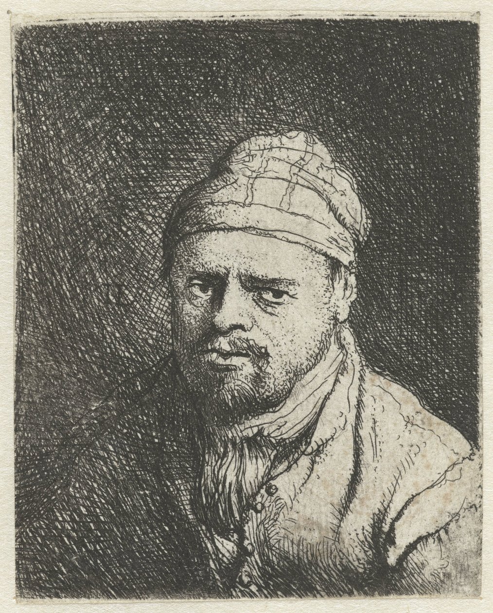 Poprsí kuchaře s čepicí od Jan Lievens