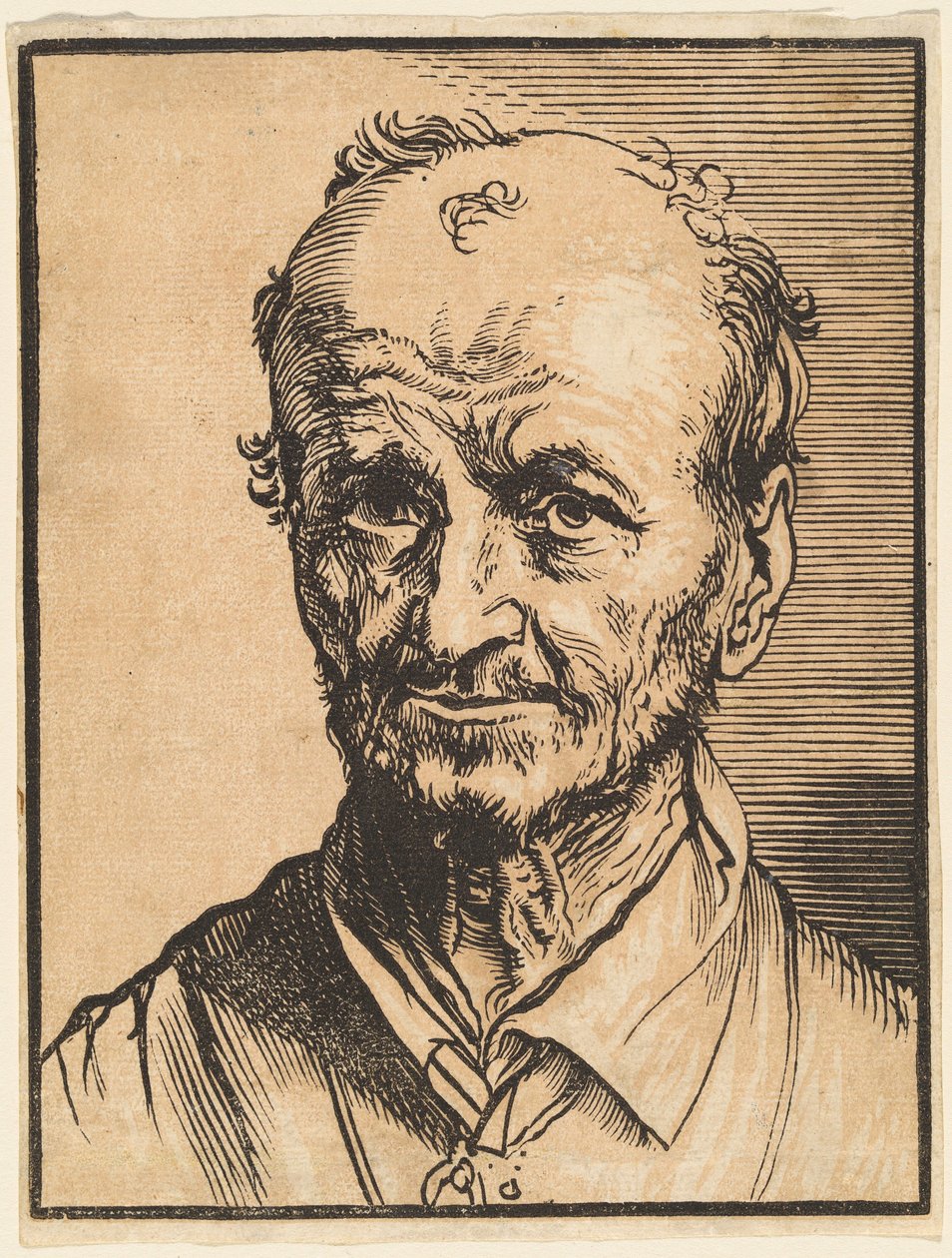 Busta plešatého muže od Jan Lievens
