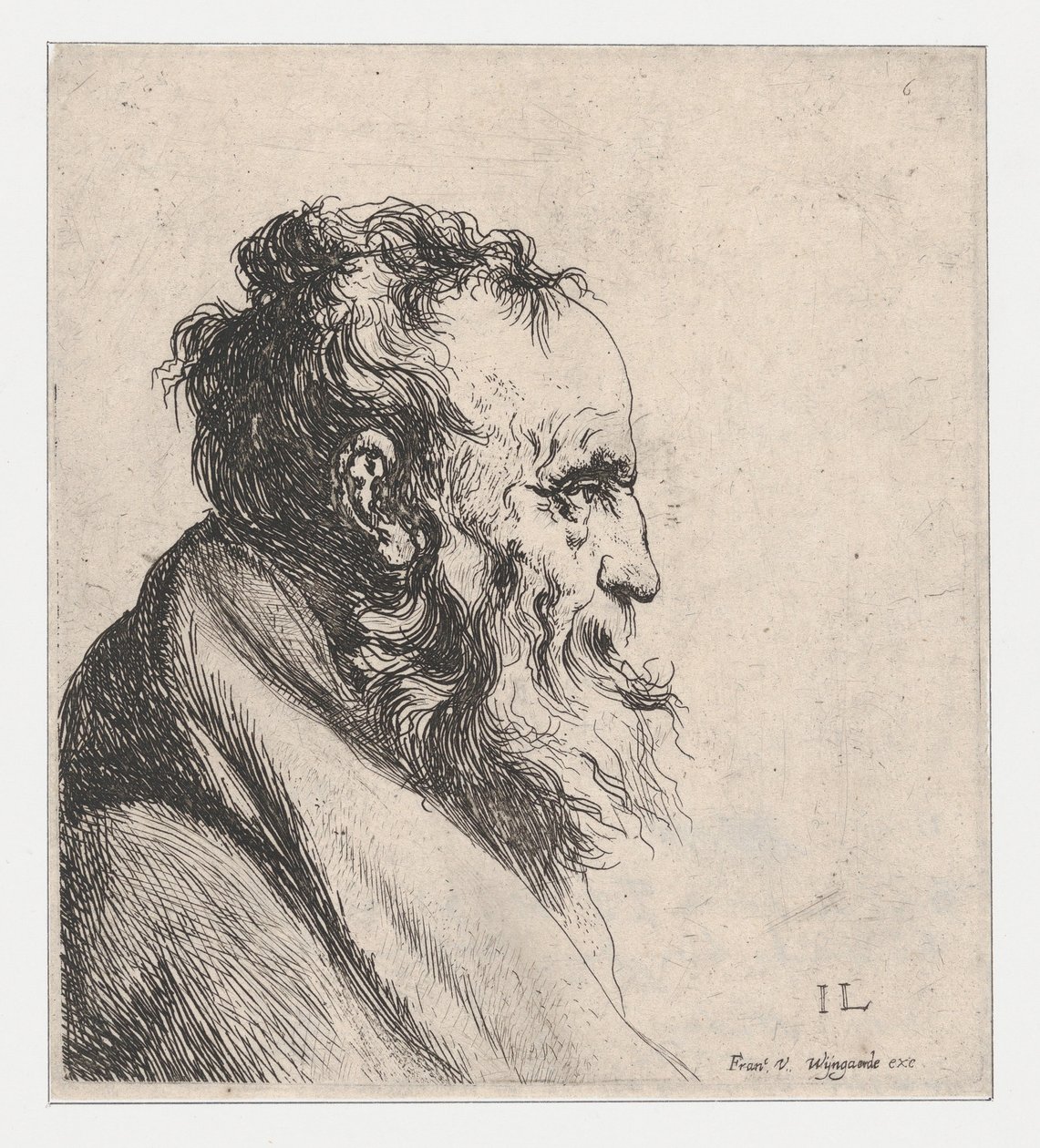 Busta starého muže od Jan Lievens