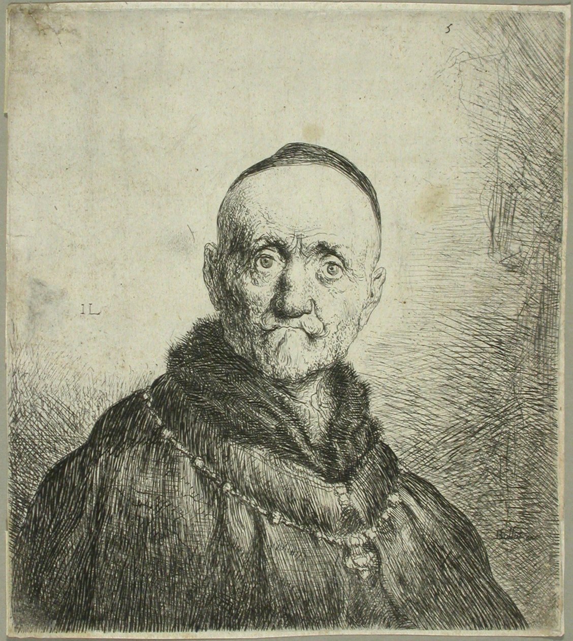 Busta orientálního muže od Jan Lievens