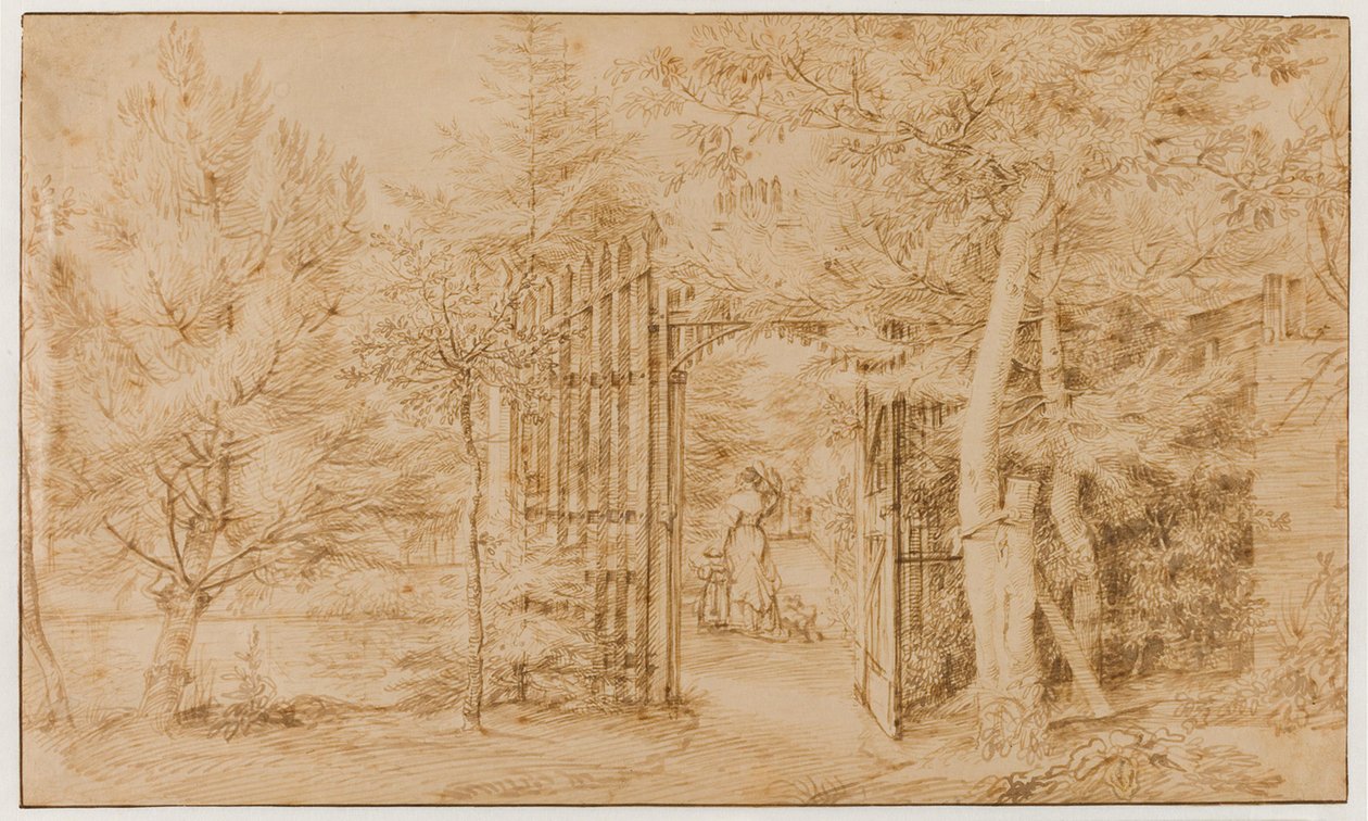 Vchod do zahrady od Jan Lievens