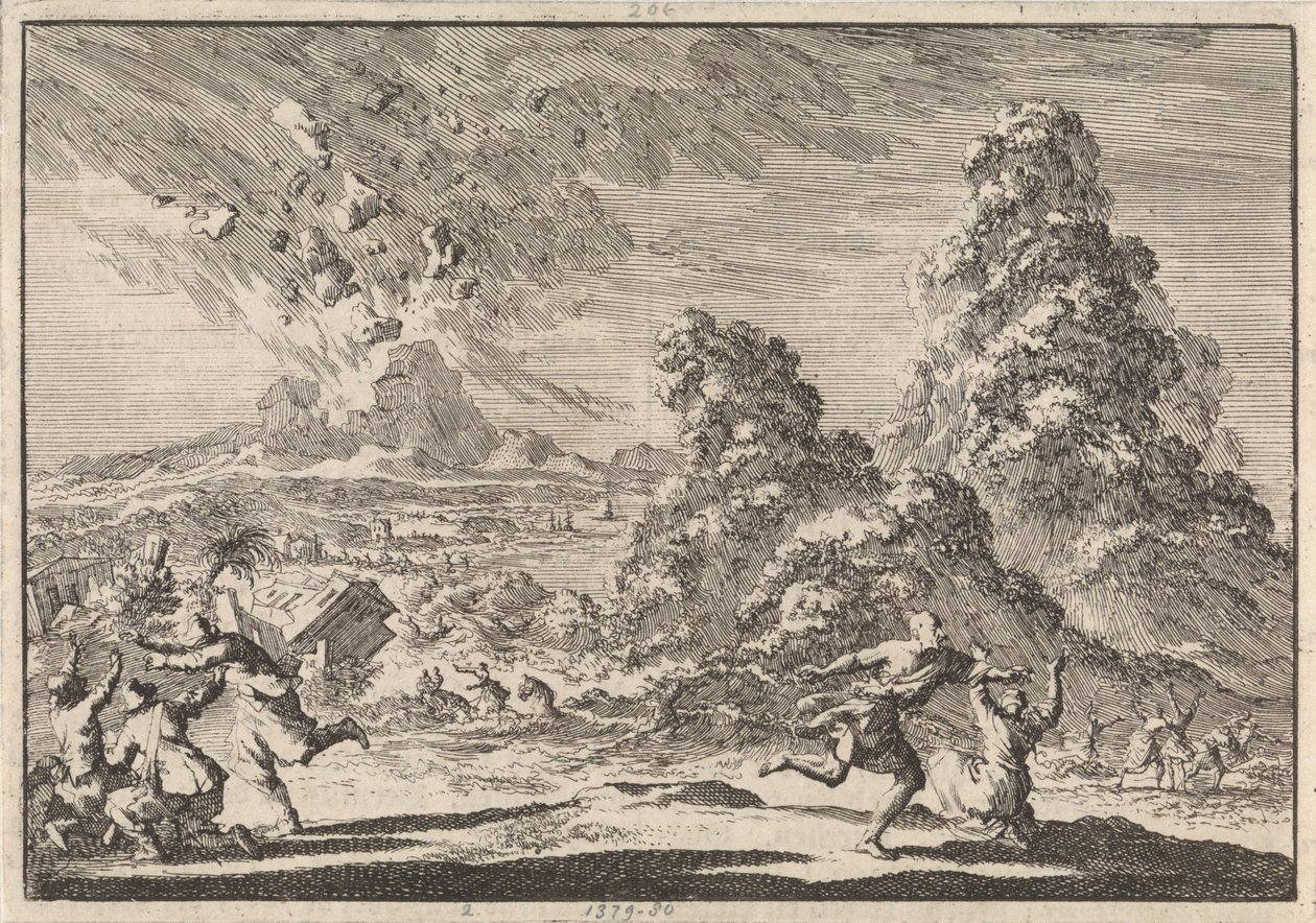 Zemětřesení na Ambonu, 1674 od Jan Luyken