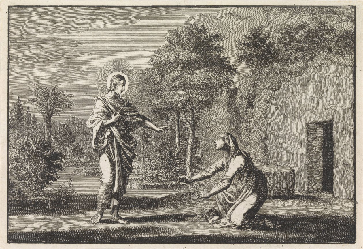 Kristus se zjevuje Marii Magdaleně od Jan Luyken