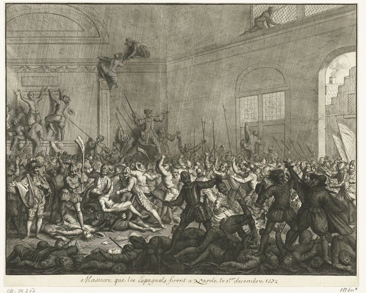Vražda v kostele v Naarden, 1572 od Jan Luyken