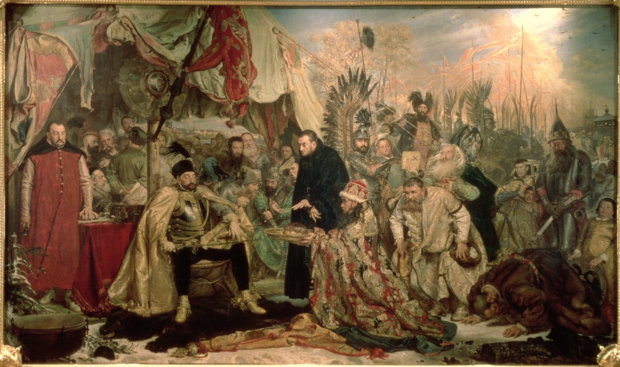 Bathory v Pskově, 1872 od Jan Alojzy Matejko