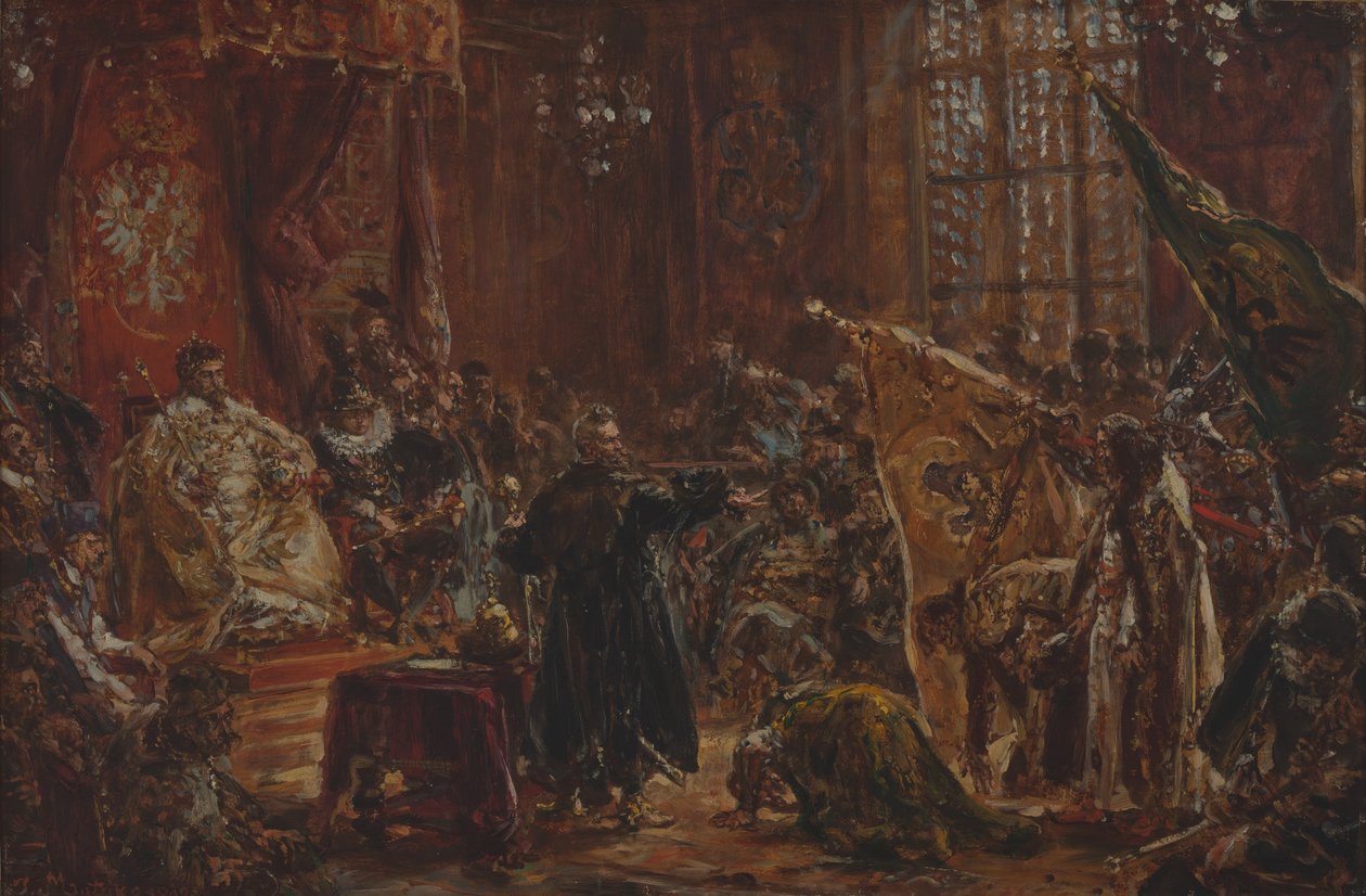 Carové ze Šujského rodu na varšavském sejmu od Jan Matejko