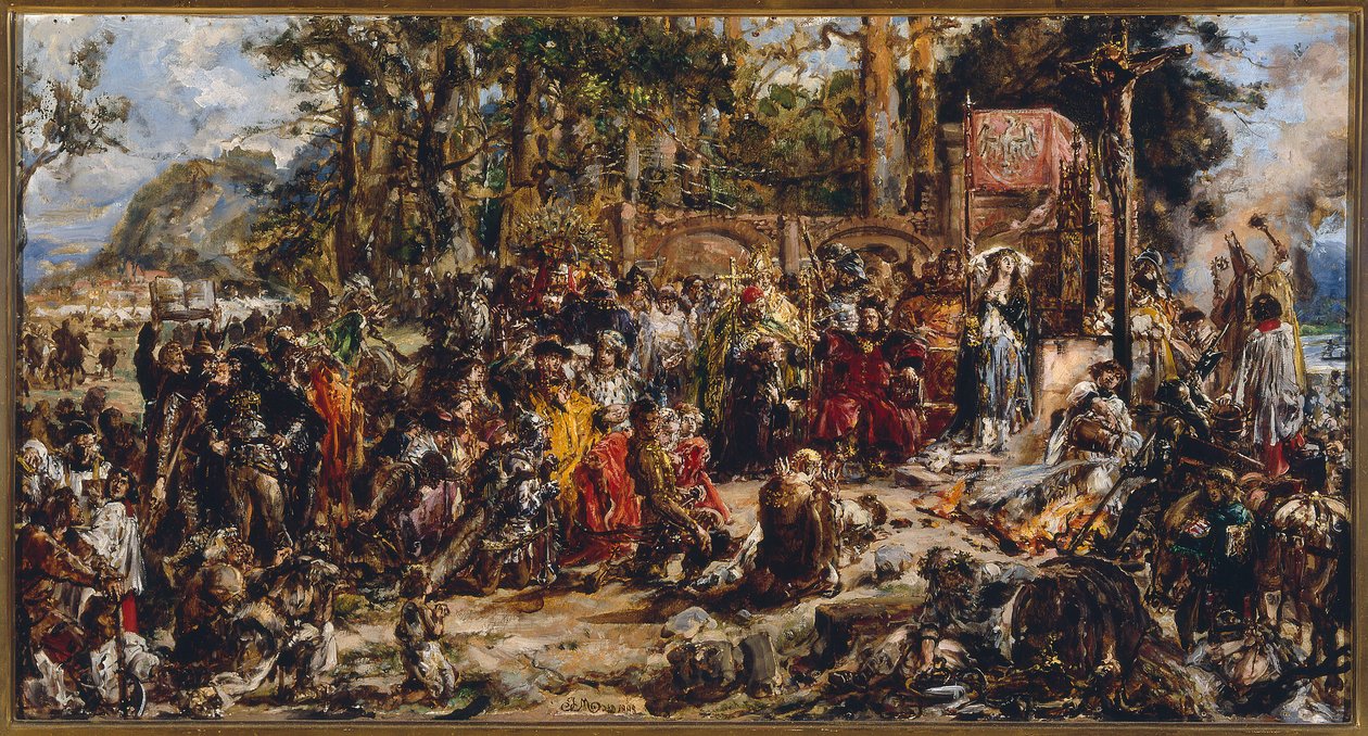 Křest Litvy. Polské království, rok 1387 od Jan Matejko