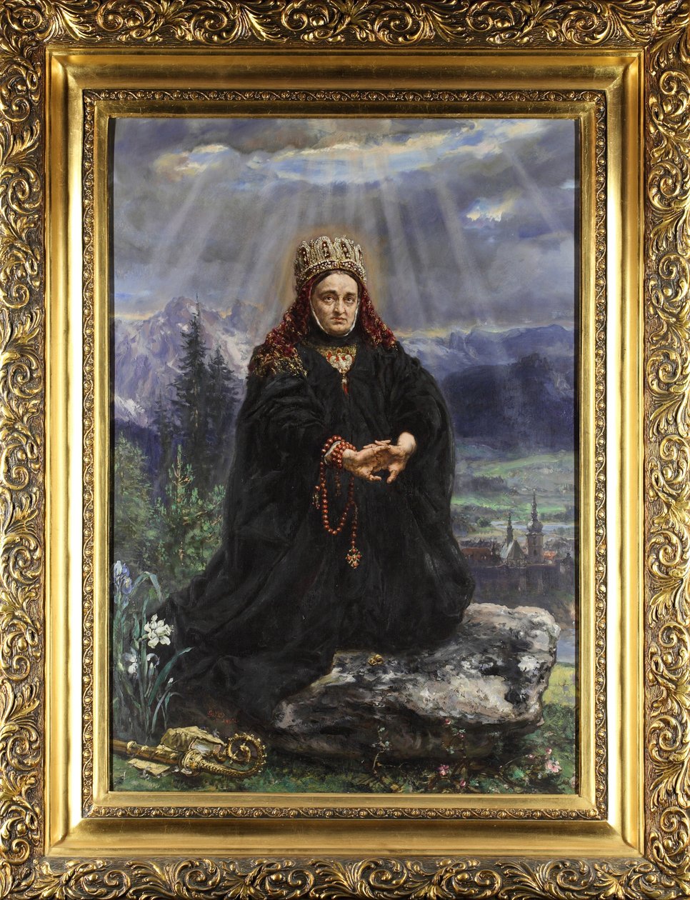 Kinga de Pologne (Kunegunda, ou Cunegonde) (1234 - 1293) - Svatá Kinga Polská par Matejko, Jan Alojzy (1838-1893) od Jan Alojzy Matejko