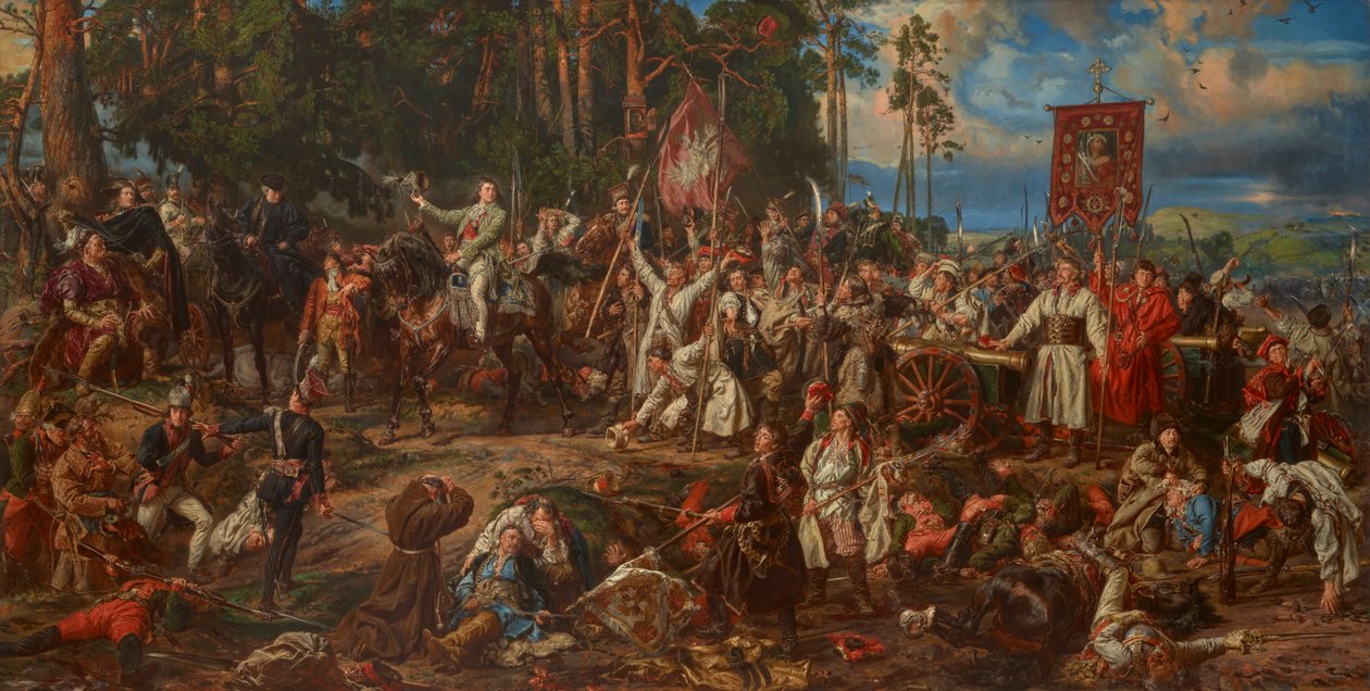 Kościuszko u Racławic od Jan Matejko