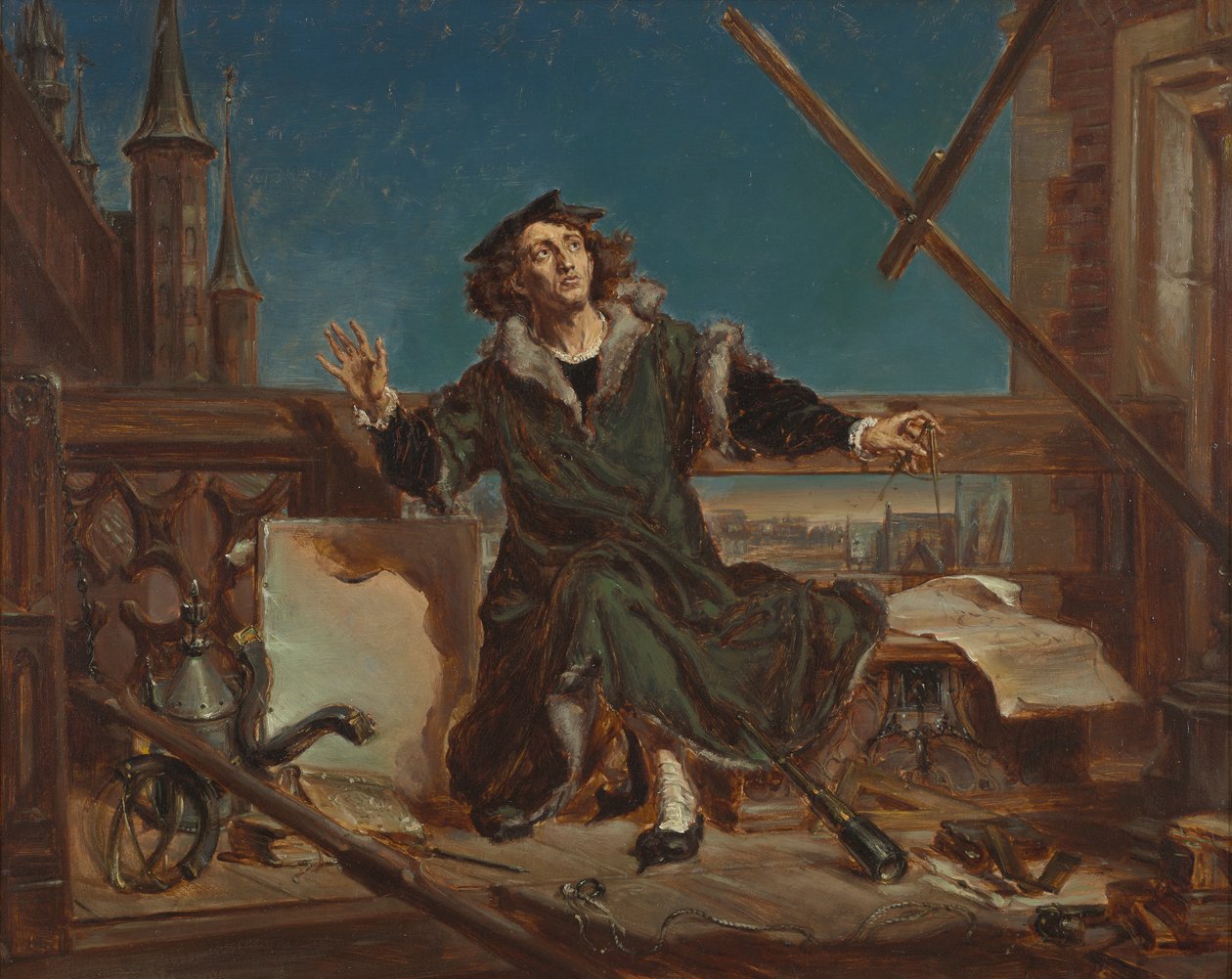 Mikolaj Koperník. Náčrt k obrazu „Astronom Koperník, aneb rozhovor s Bohem“ od Jan Matejko