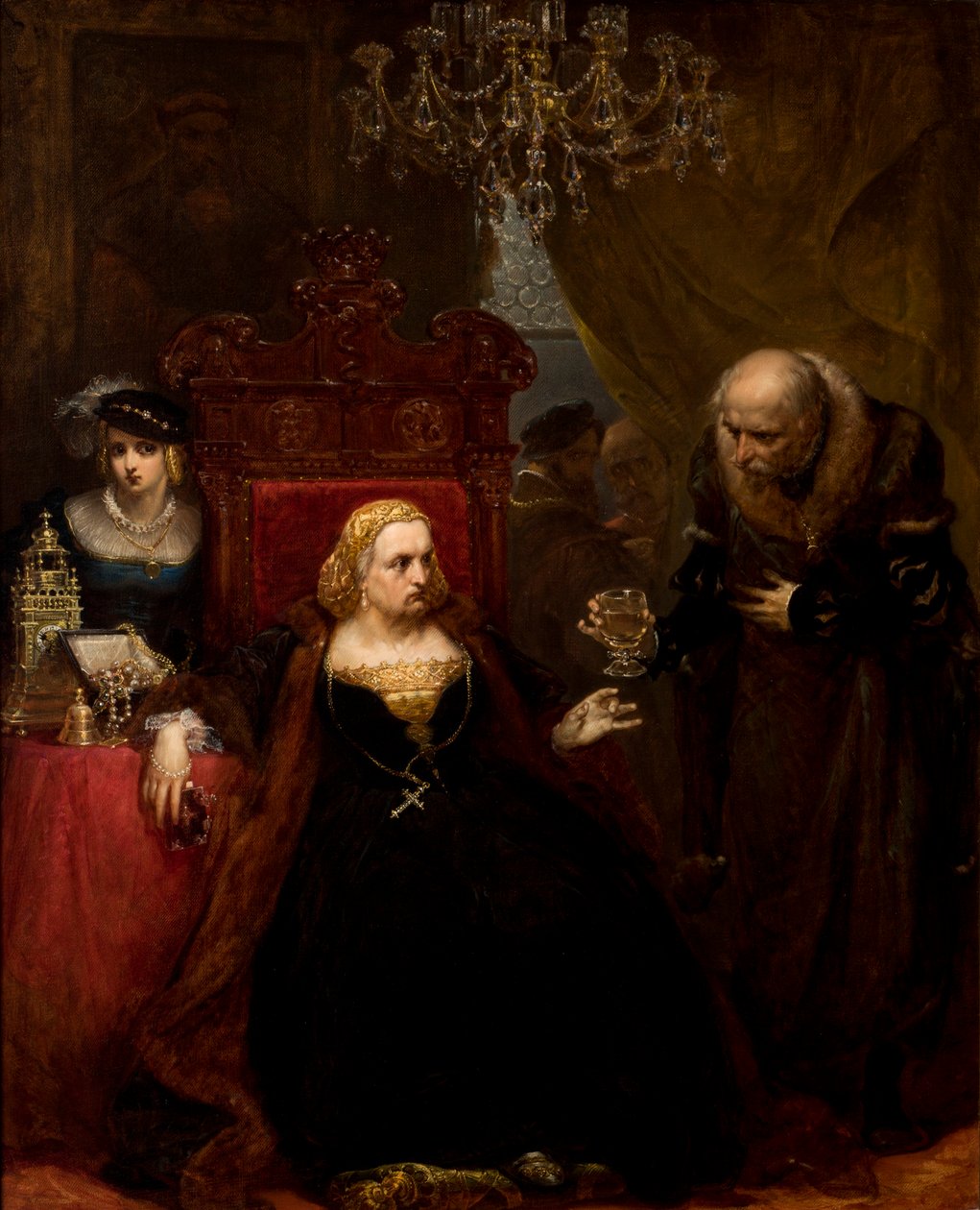 Otrávení královny Bony od Jan Matejko